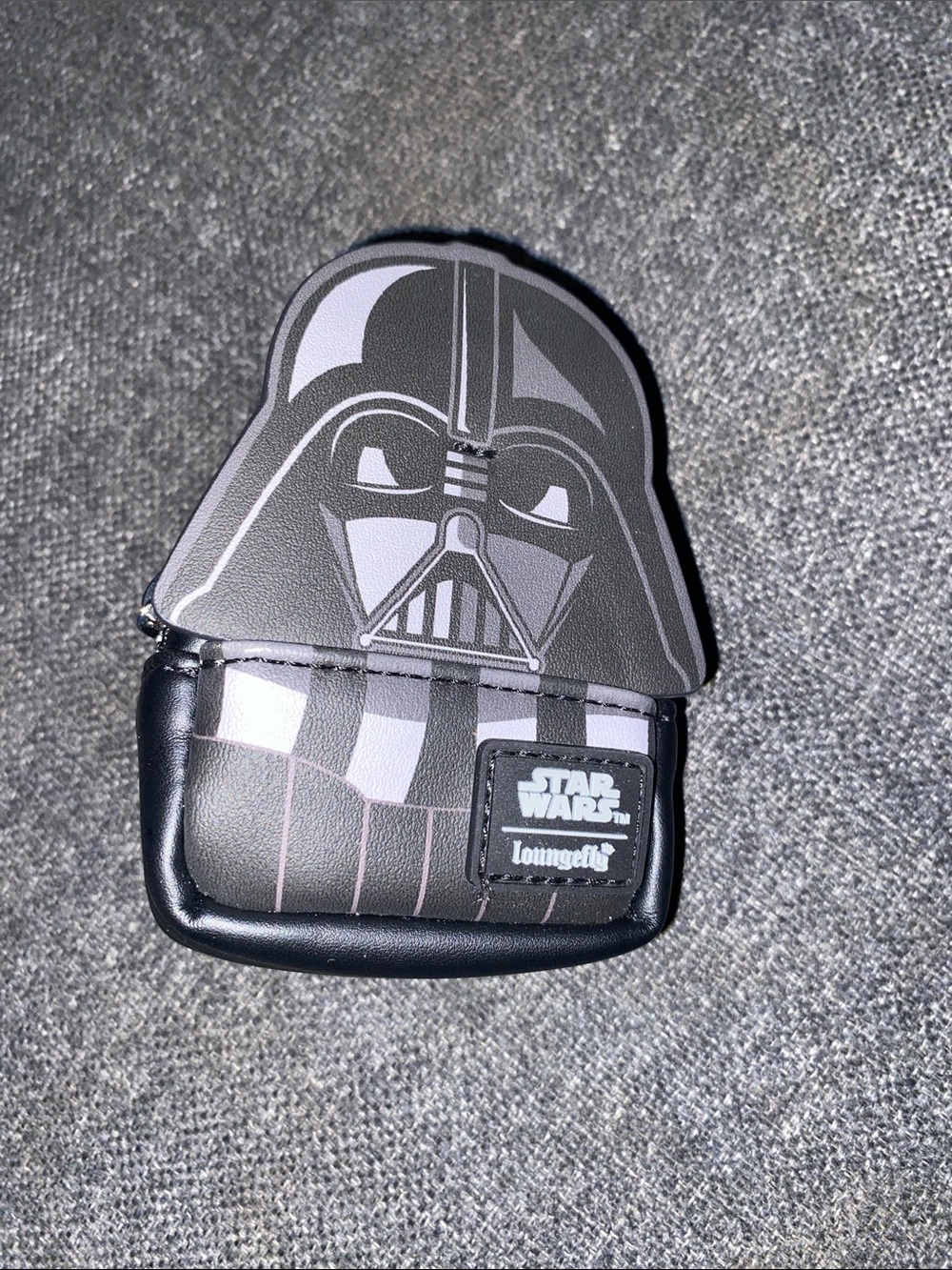 Loungefly Darth Vader Helmet Coin Pouch in Black and Gray